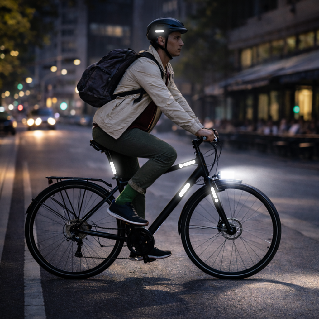 Feuille Planche rétro réfléchissante à découper pour Casque Moto Scooter Vélo Multi-Supports