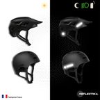 Feuille Planche rétro réfléchissante à découper pour Casque Moto Scooter Vélo Multi-Supports