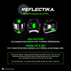Kit Spécial Stickers Autocollants Réfléchissants pour casque Moto Shoei NXR 2