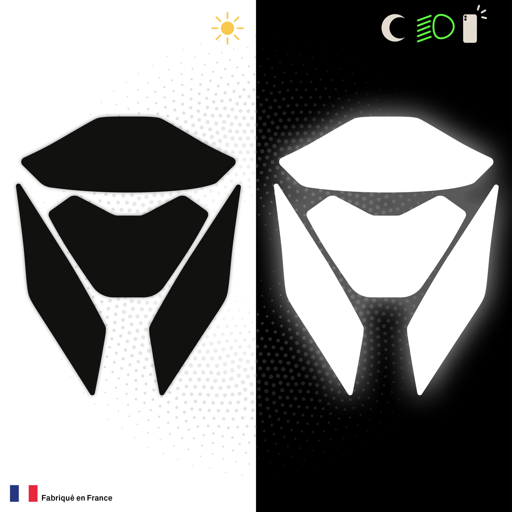 Kit Spécial Stickers Autocollants Réfléchissants pour casque Moto Shark Evo One 2