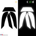 Kit Spécial Stickers Autocollants Réfléchissants pour casque Moto Shark Ridill