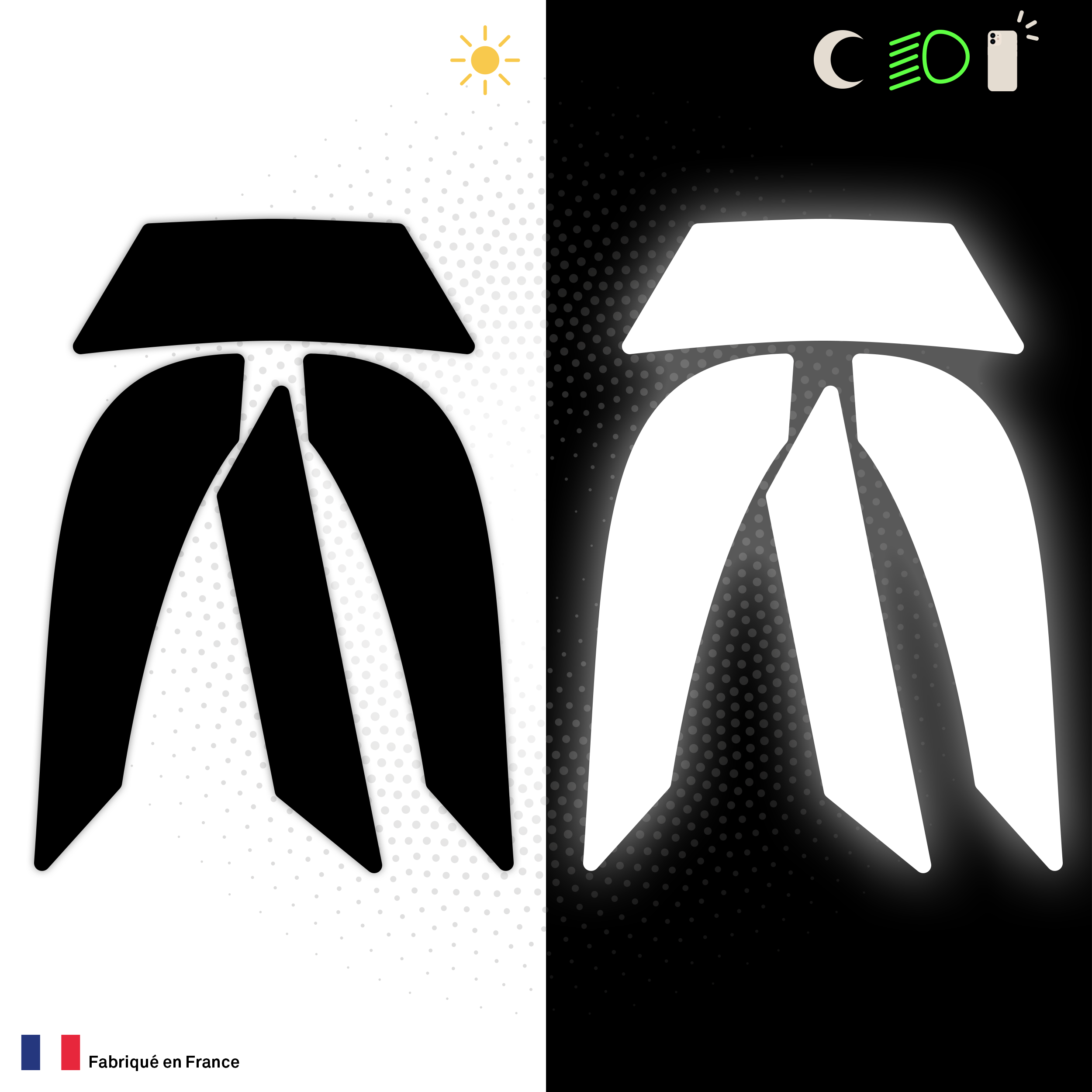 Kit Spécial Stickers Autocollants Réfléchissants pour casque Moto Shark Ridill