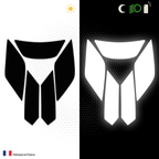 Kit Spécial Stickers Autocollants Réfléchissants pour casque Moto Shark Spartan GT