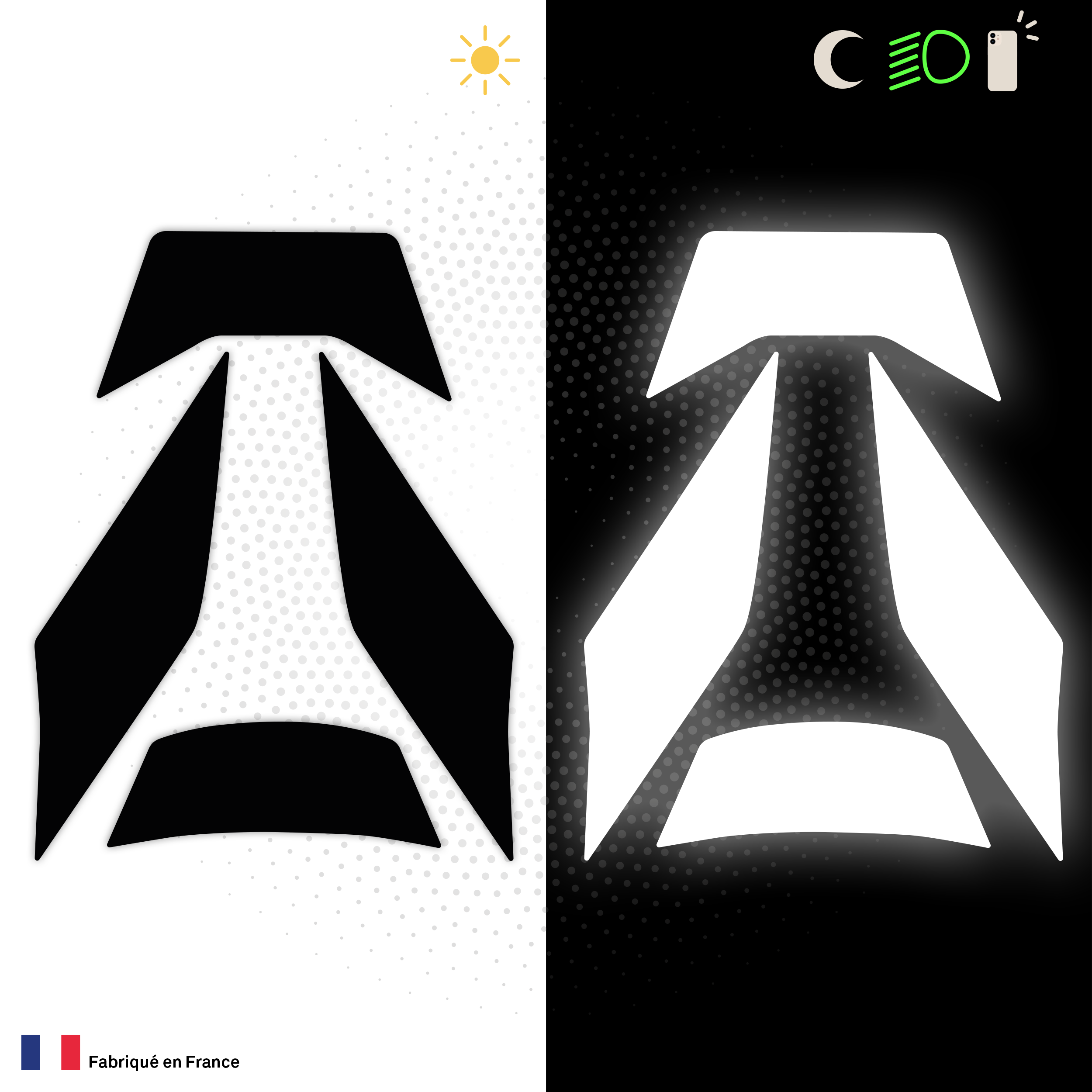 Kit Spécial Stickers Autocollants Réfléchissants pour casque Moto Shark Spartan