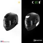 Kit Spécial Stickers Autocollants Réfléchissants pour casque Moto Shark Spartan