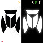 Kit Spécial Stickers Autocollants Réfléchissants pour casque Moto Scorpion Exo 520 AIR