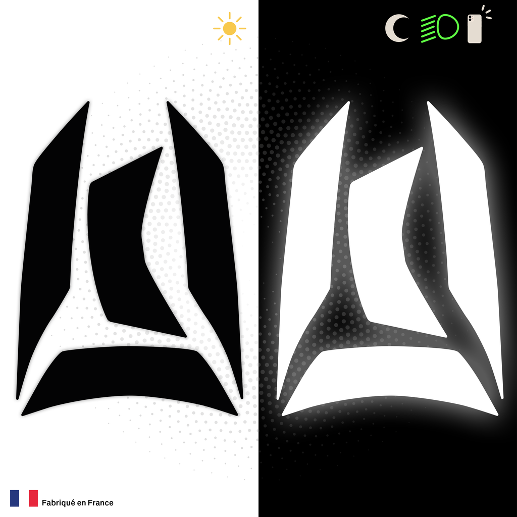 Kit Spécial Stickers Autocollants Réfléchissants pour casque Moto Scorpion Exo 510 AIR