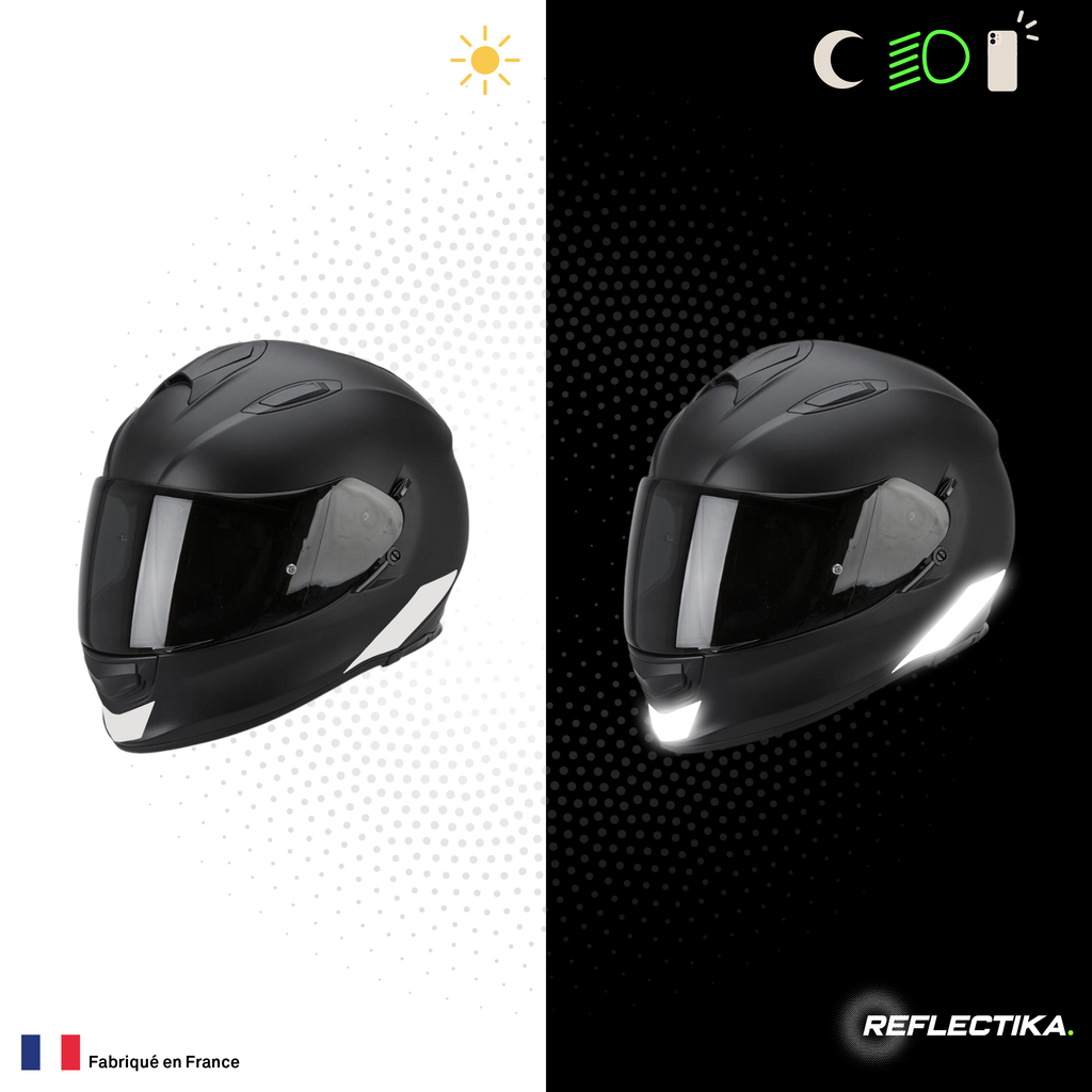 Kit Spécial Stickers Autocollants Réfléchissants pour casque Moto Scorpion Exo 510 AIR