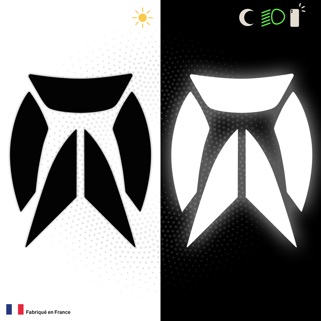 Kit Spécial Stickers Autocollants Réfléchissants pour casque Moto Scorpion 1400 AIR