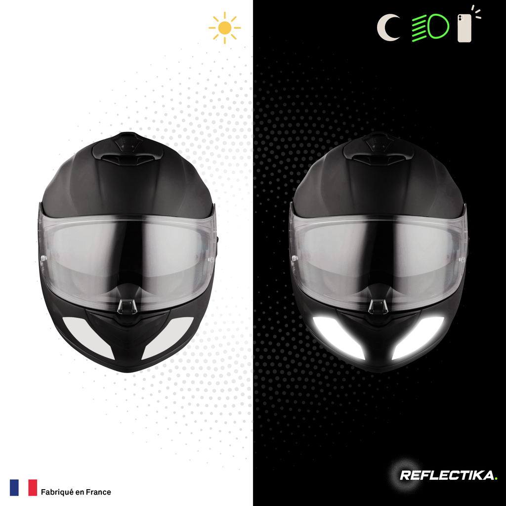Kit Spécial Stickers Autocollants Réfléchissants pour casque Moto Scorpion 1400 AIR