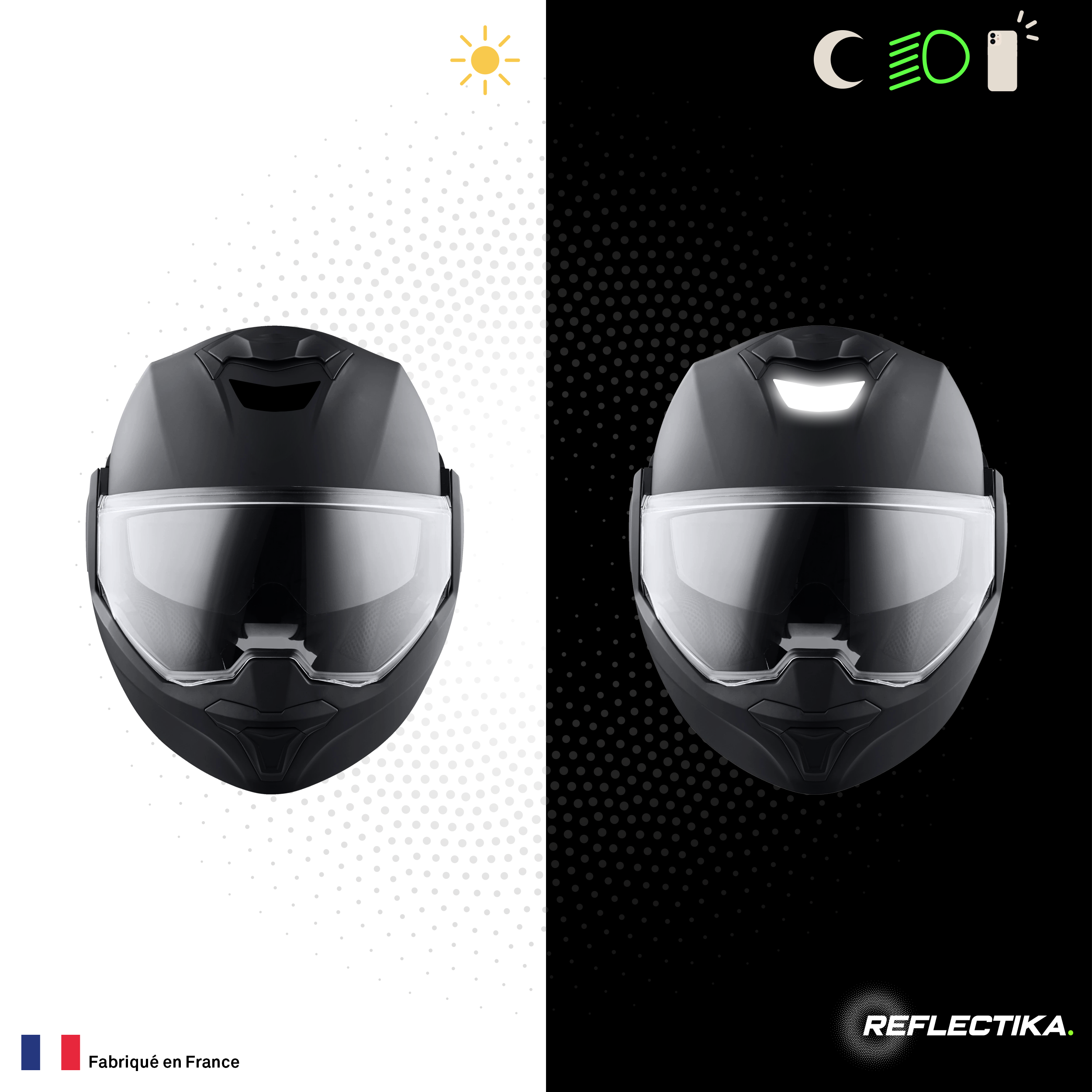 Kit Spécial Stickers Autocollants Réfléchissants pour casque Moto Scorpion Exo Tech