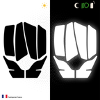 Kit Spécial Stickers Autocollants Réfléchissants pour casque Moto Scorpion Kit Universel