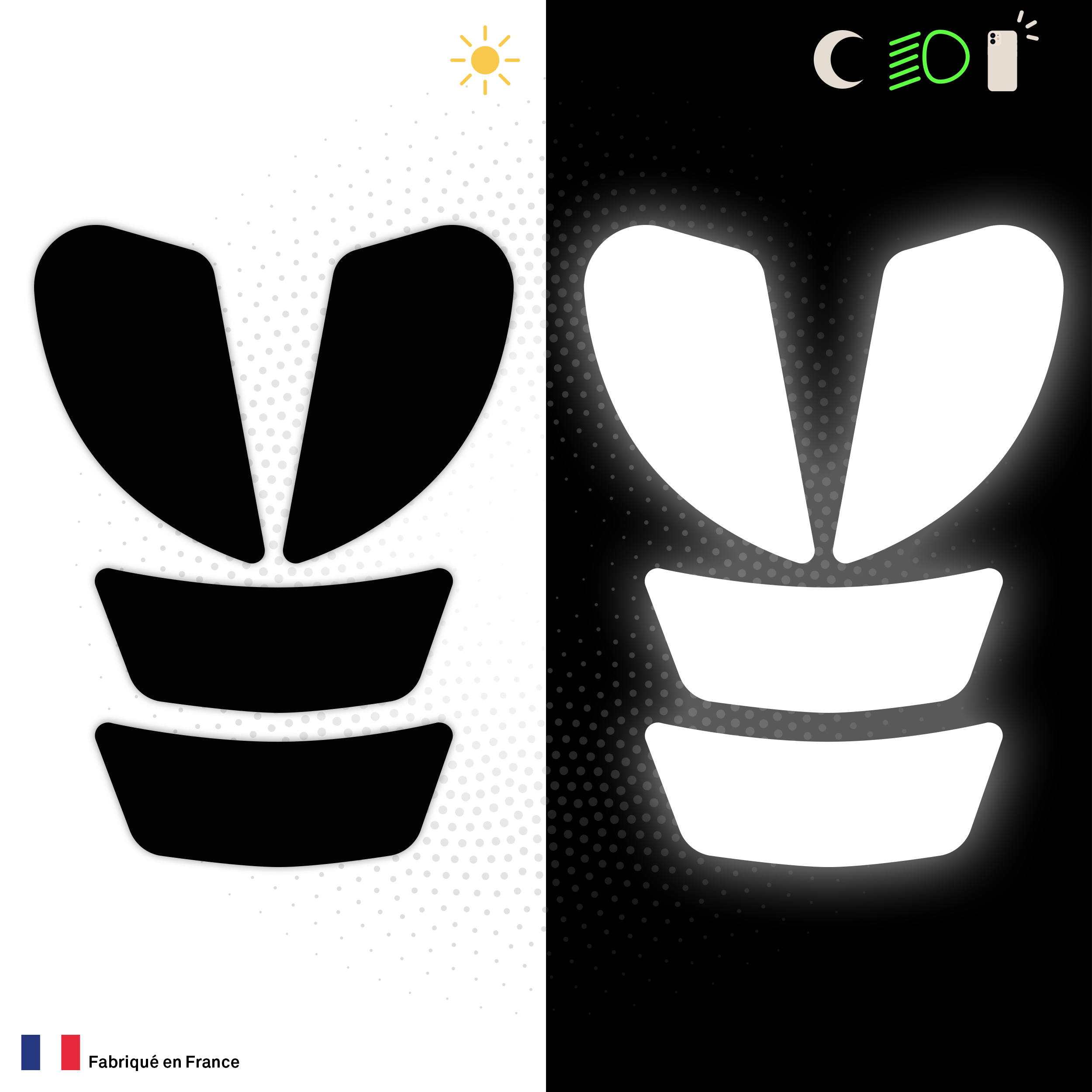 Kit Spécial Stickers Autocollants Réfléchissants pour casque Moto HJC RPHA 11