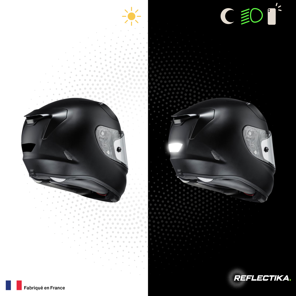 Kit Spécial Stickers Autocollants Réfléchissants pour casque Moto HJC RPHA 11