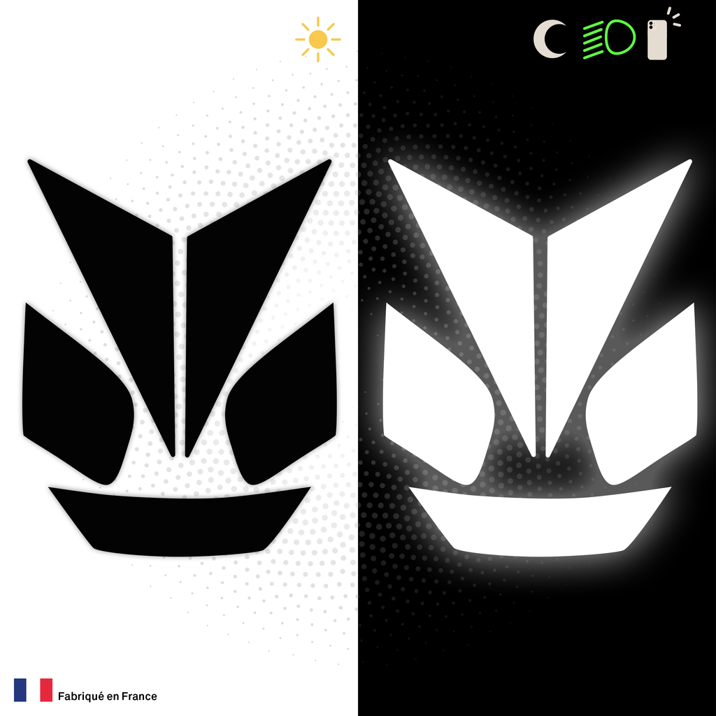 Kit Spécial Stickers Autocollants Réfléchissants pour casque Moto HJC RPHA 70