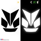 Kit Spécial Stickers Autocollants Réfléchissants pour casque Moto HJC RPHA 70