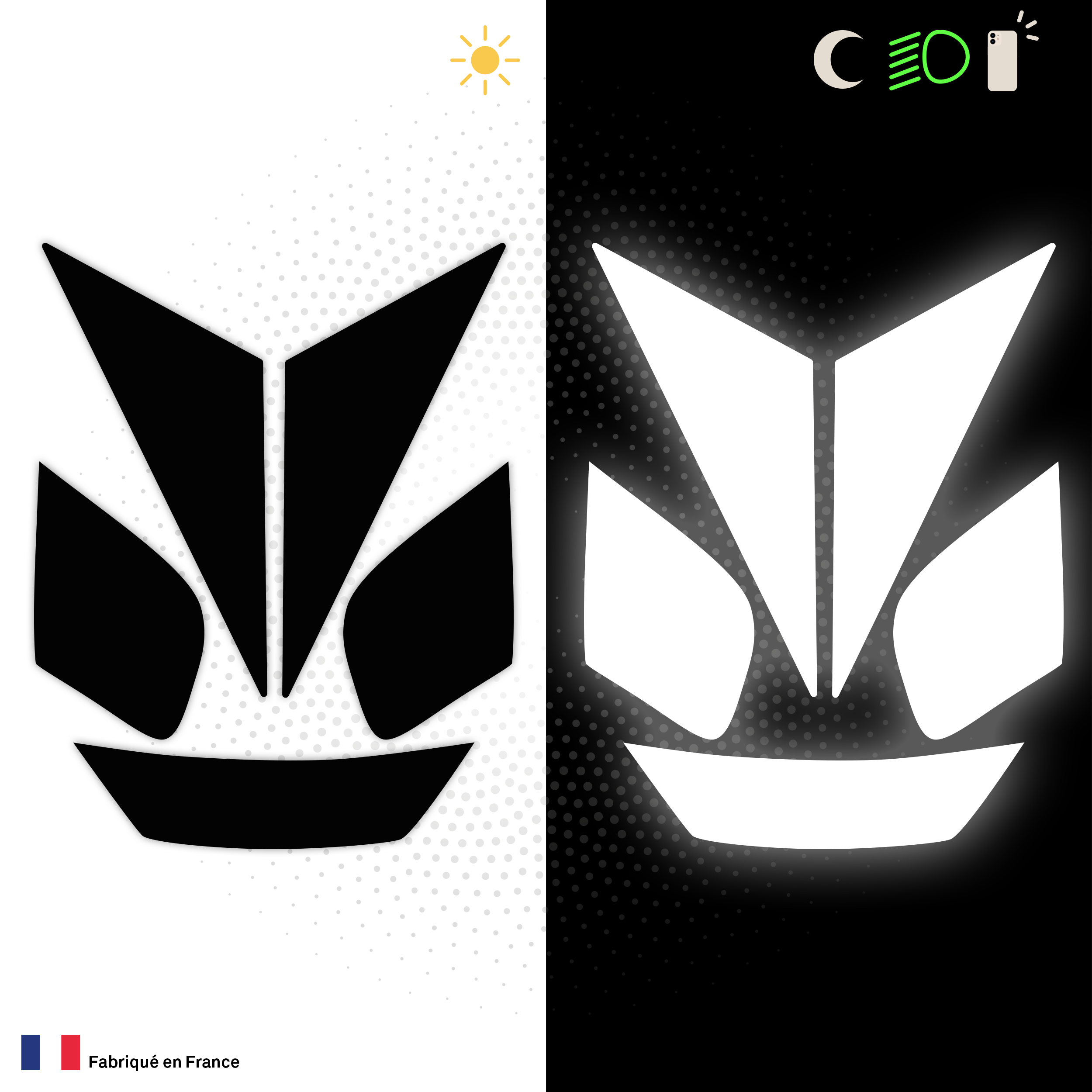 Kit Spécial Stickers Autocollants Réfléchissants pour casque Moto HJC RPHA 70