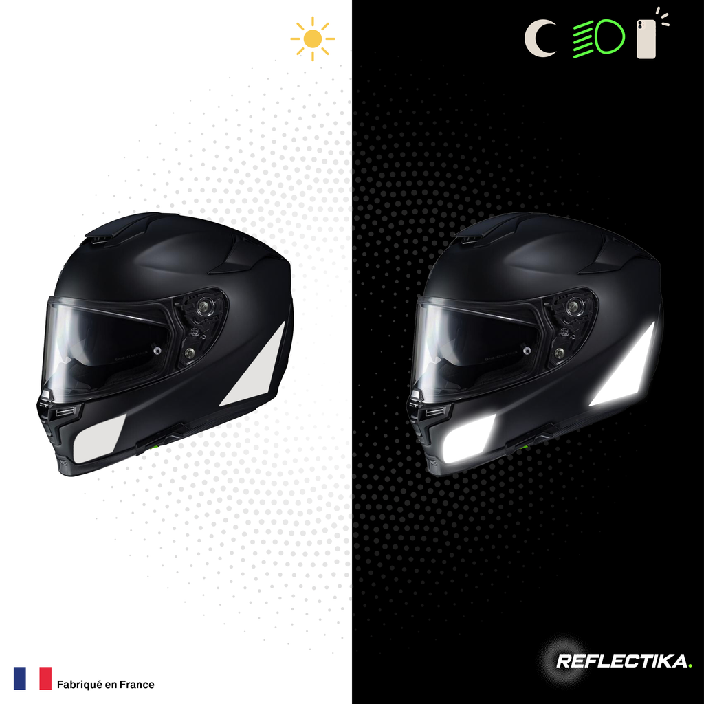 Kit Spécial Stickers Autocollants Réfléchissants pour casque Moto HJC RPHA 70