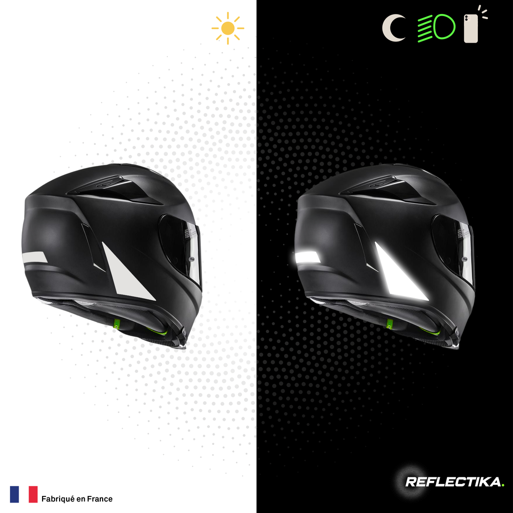 Kit Spécial Stickers Autocollants Réfléchissants pour casque Moto HJC RPHA 70
