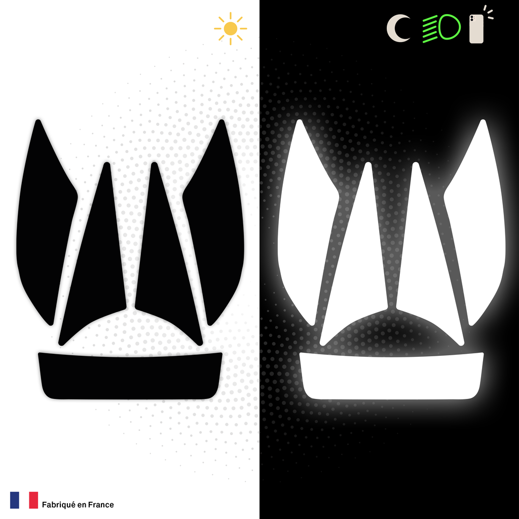 Kit Spécial Stickers Autocollants Réfléchissants pour casque Moto HJC RPHA 71