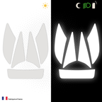 Kit Spécial Stickers Autocollants Réfléchissants pour casque Moto HJC RPHA 71