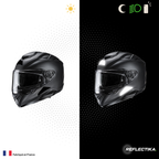 Kit Spécial Stickers Autocollants Réfléchissants pour casque Moto HJC Kit Universel