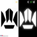 Kit Spécial Stickers Autocollants Réfléchissants pour casque Moto Shoei GT Air 2 et 3