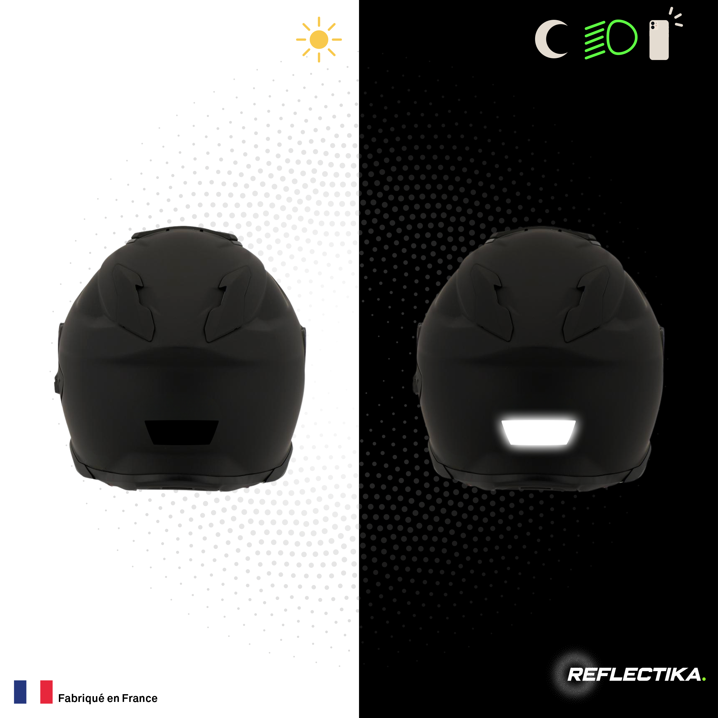 Kit Spécial Stickers Autocollants Réfléchissants pour casque Moto Shoei GT Air 2 et 3