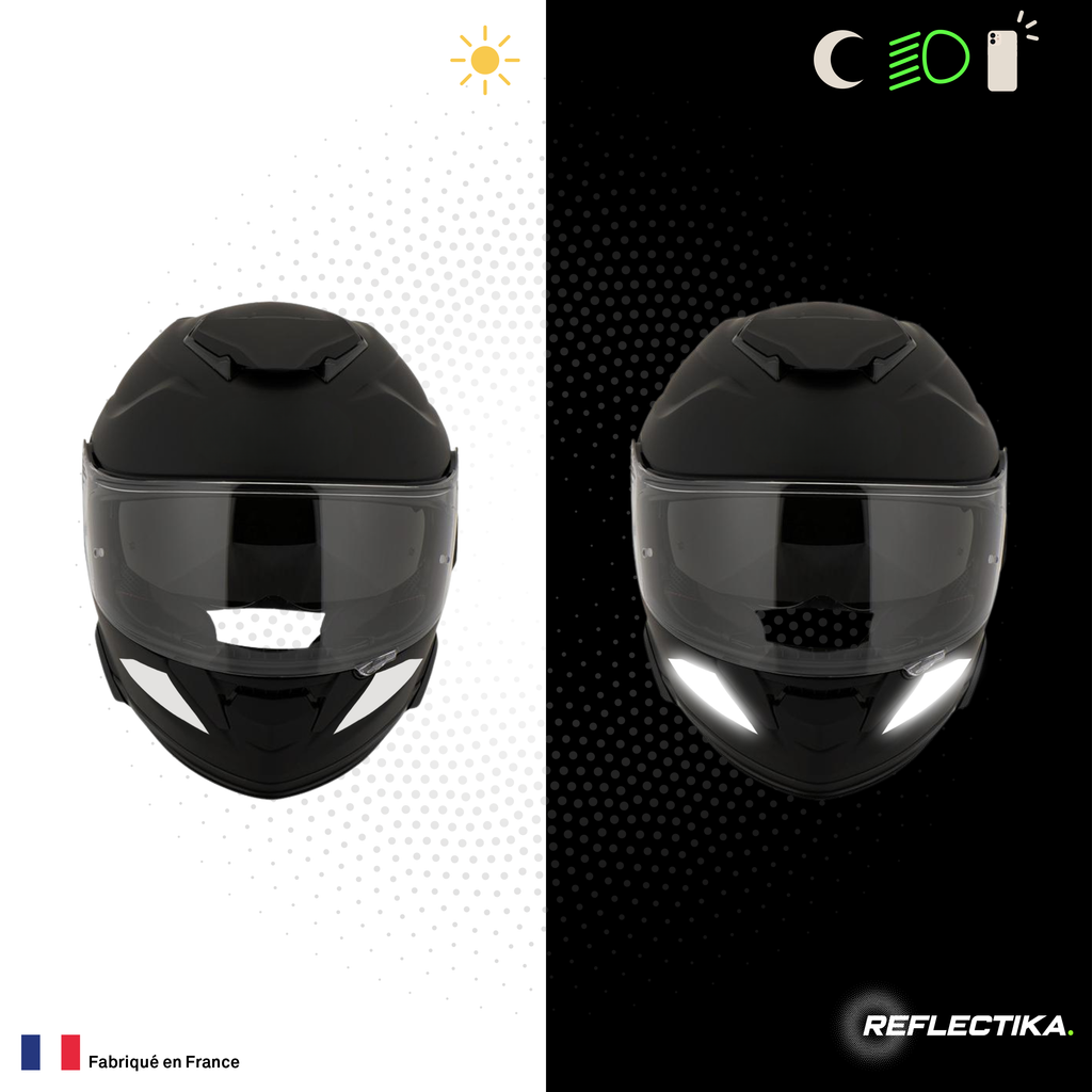 Kit Spécial Stickers Autocollants Réfléchissants pour casque Moto Shoei GT Air 2 et 3