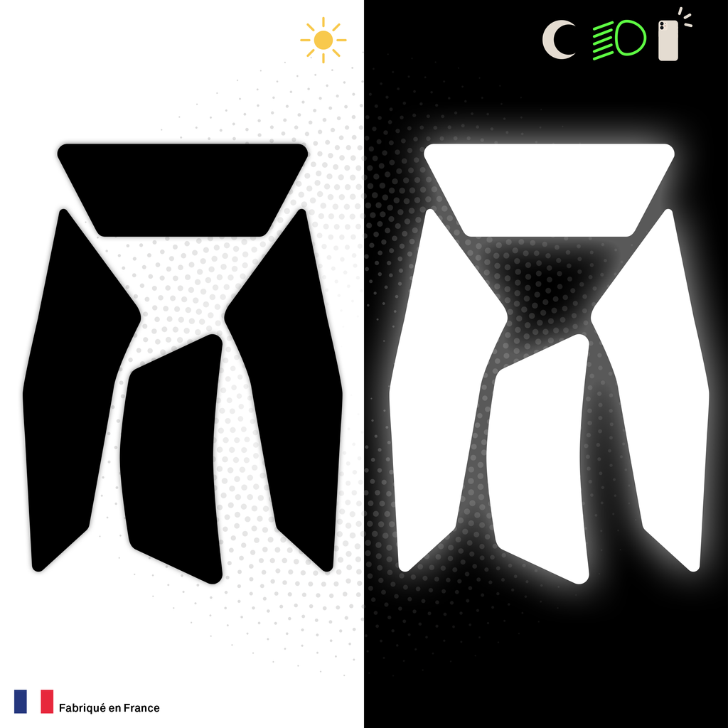 Kit Spécial Stickers Autocollants Réfléchissants pour casque Moto Shoei J Cruise 2