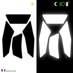 Kit Spécial Stickers Autocollants Réfléchissants pour casque Moto Shoei J Cruise 2