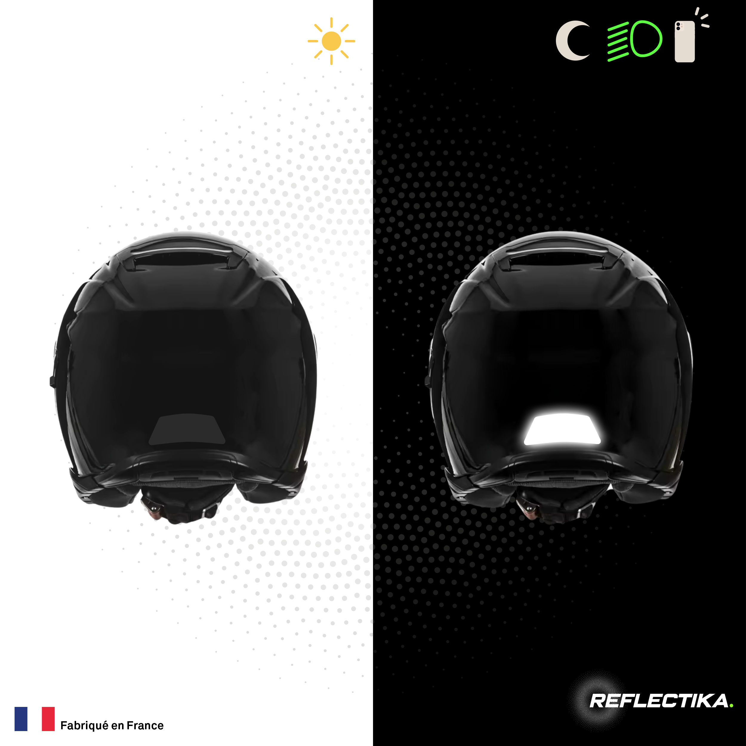 Kit Spécial Stickers Autocollants Réfléchissants pour casque Moto Shoei J Cruise 2