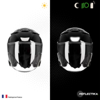 Kit Spécial Stickers Autocollants Réfléchissants pour casque Moto Shoei J Cruise 2