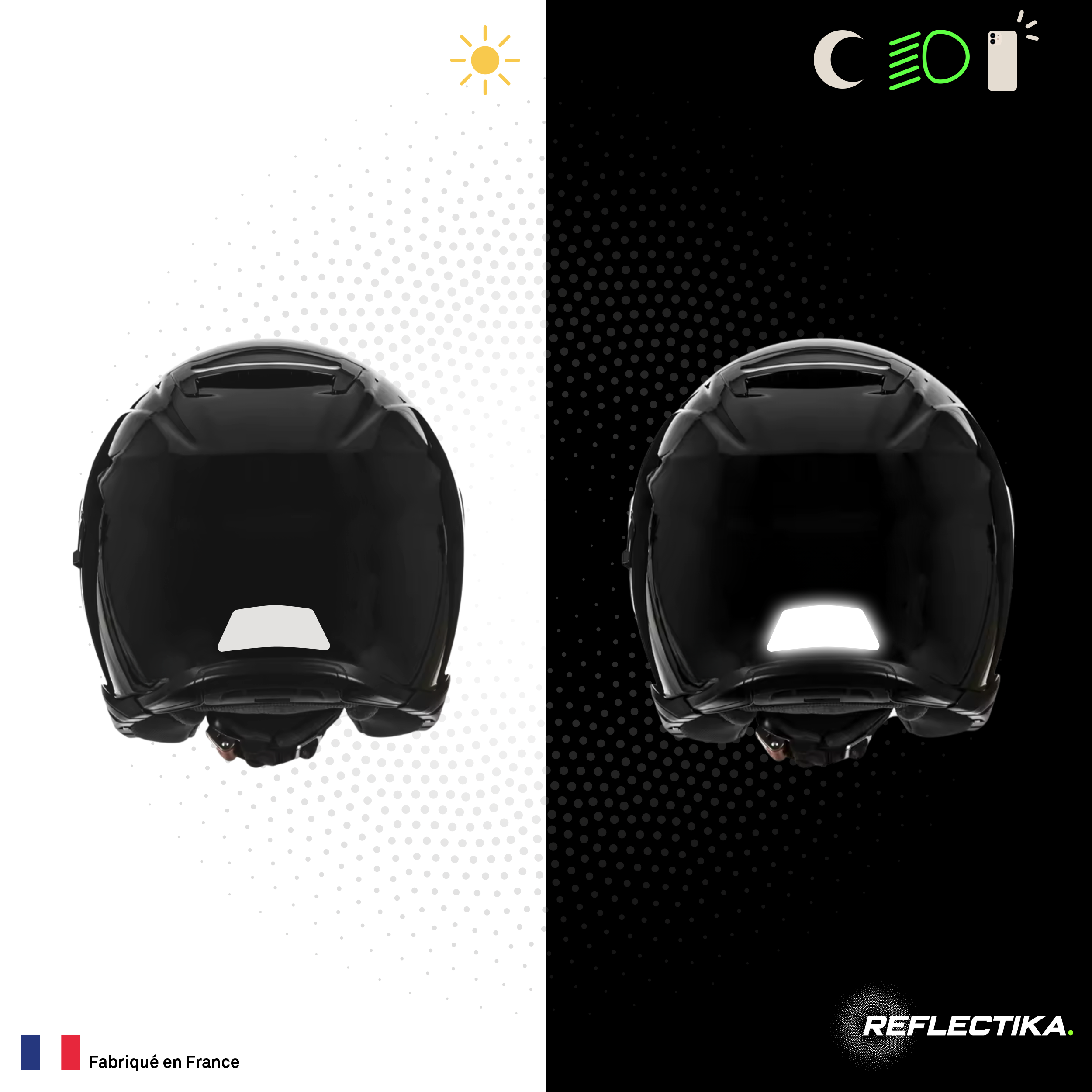 Kit Spécial Stickers Autocollants Réfléchissants pour casque Moto Shoei J Cruise 2
