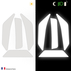 Kit Spécial Stickers Autocollants Réfléchissants pour casque Moto Shoei NXR 2