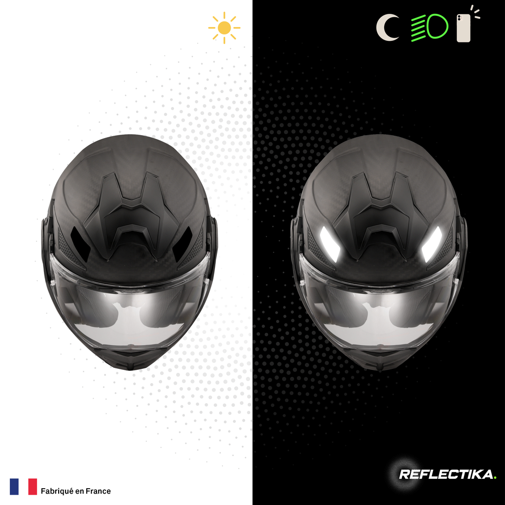 Kit Spécial Stickers Autocollants Réfléchissants pour casque Moto LS2 Advant X