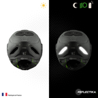 Kit Spécial Stickers Autocollants Réfléchissants pour casque Moto LS2 Advant X