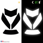 Kit Spécial Stickers Autocollants Réfléchissants pour casque Moto LS2 Valiant