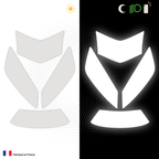 Kit Spécial Stickers Autocollants Réfléchissants pour casque Moto LS2 Valiant