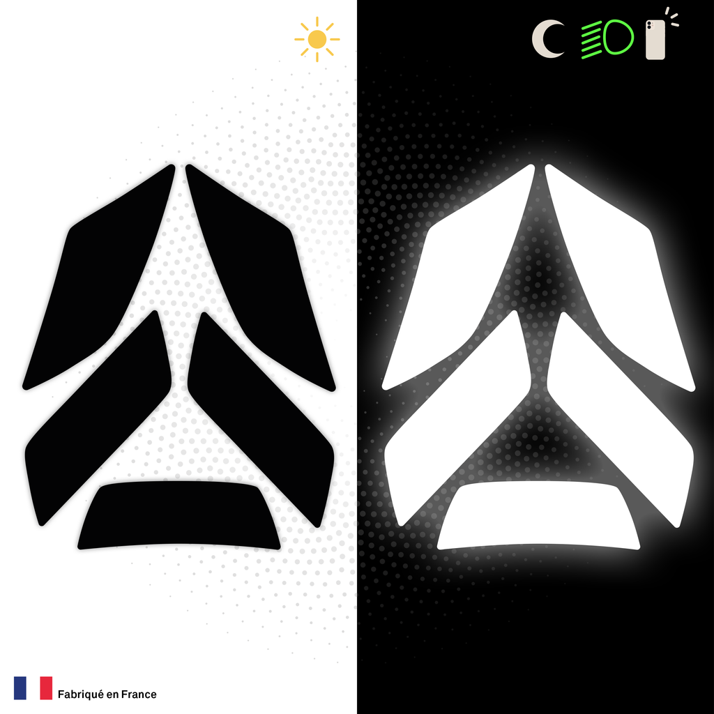 Kit Spécial Stickers Autocollants Réfléchissants pour casque Moto Nolan N100-5