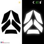 Kit Spécial Stickers Autocollants Réfléchissants pour casque Moto Nolan N100-5