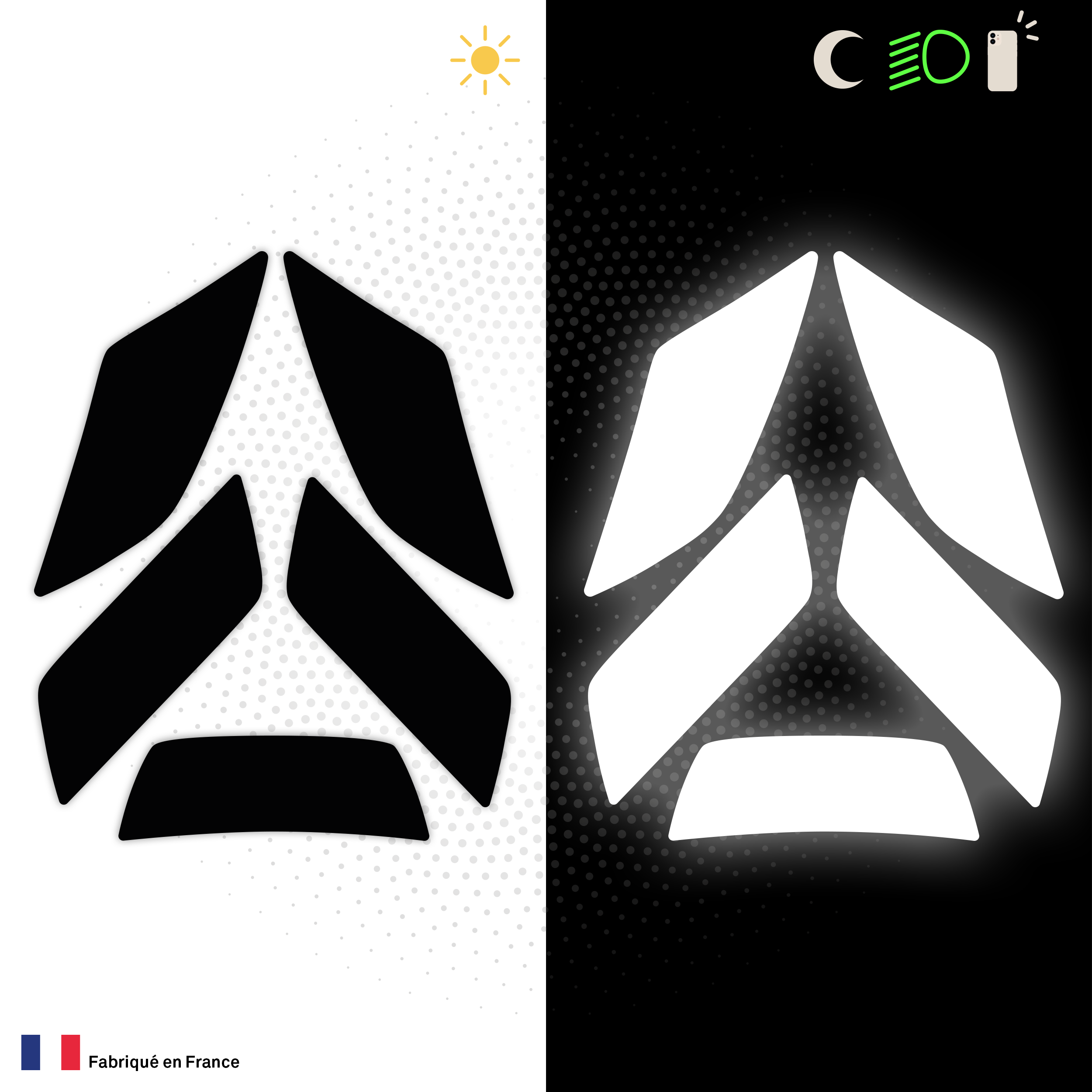 Kit Spécial Stickers Autocollants Réfléchissants pour casque Moto Nolan N100-5