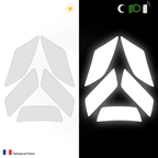 Kit Spécial Stickers Autocollants Réfléchissants pour casque Moto Nolan N100-5