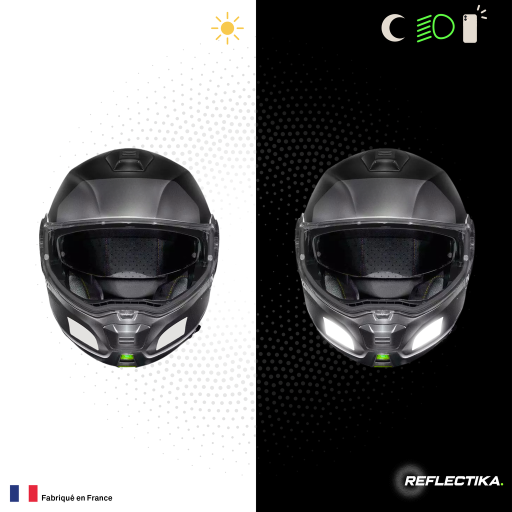 Kit Spécial Stickers Autocollants Réfléchissants pour casque Moto Nolan N100-5