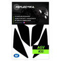 Kit Spécial Stickers Autocollants Réfléchissants pour casque Moto AGV K5S