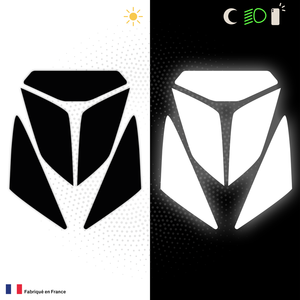 Kit Spécial Stickers Autocollants Réfléchissants pour casque Moto AGV K5S