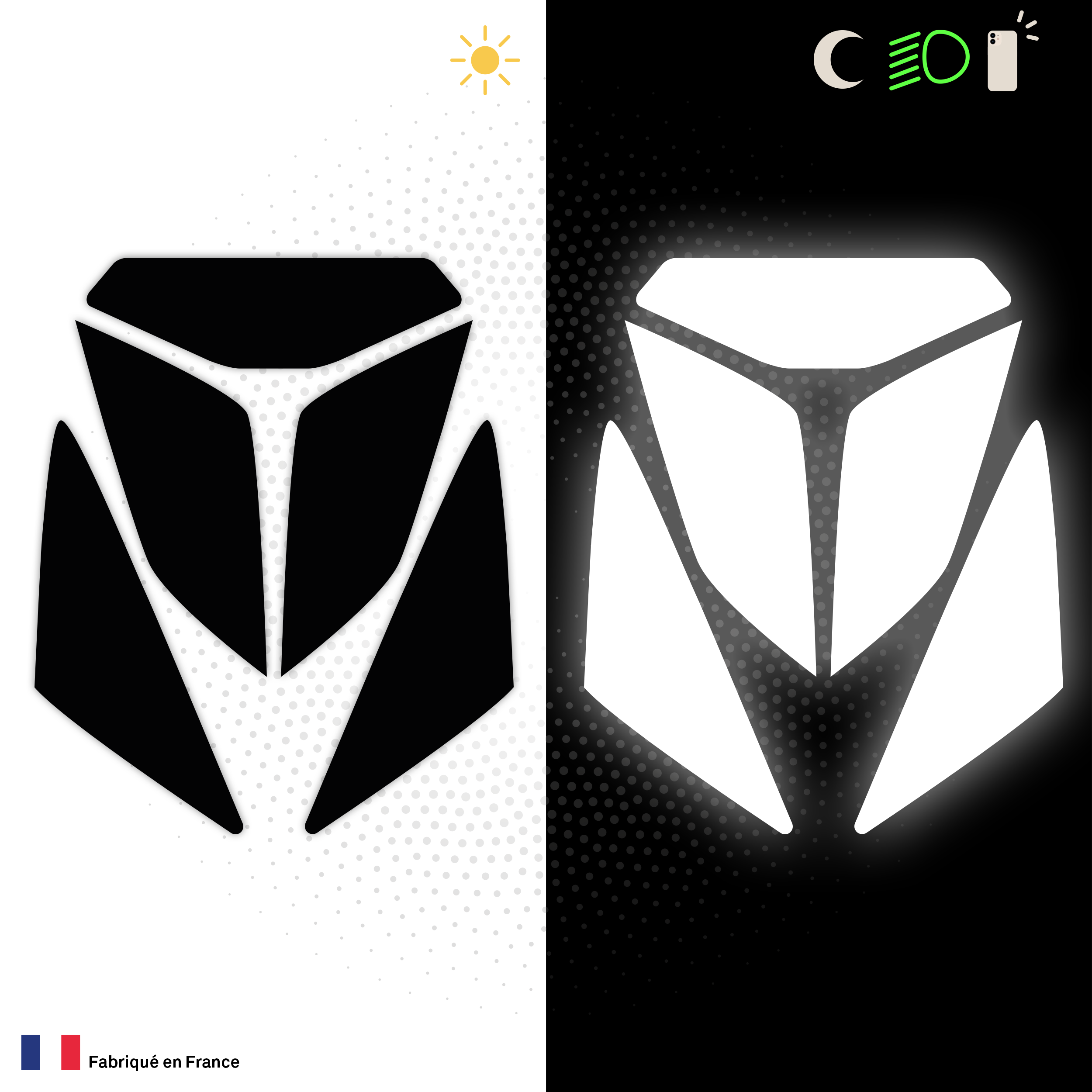 Kit Spécial Stickers Autocollants Réfléchissants pour casque Moto AGV K5S