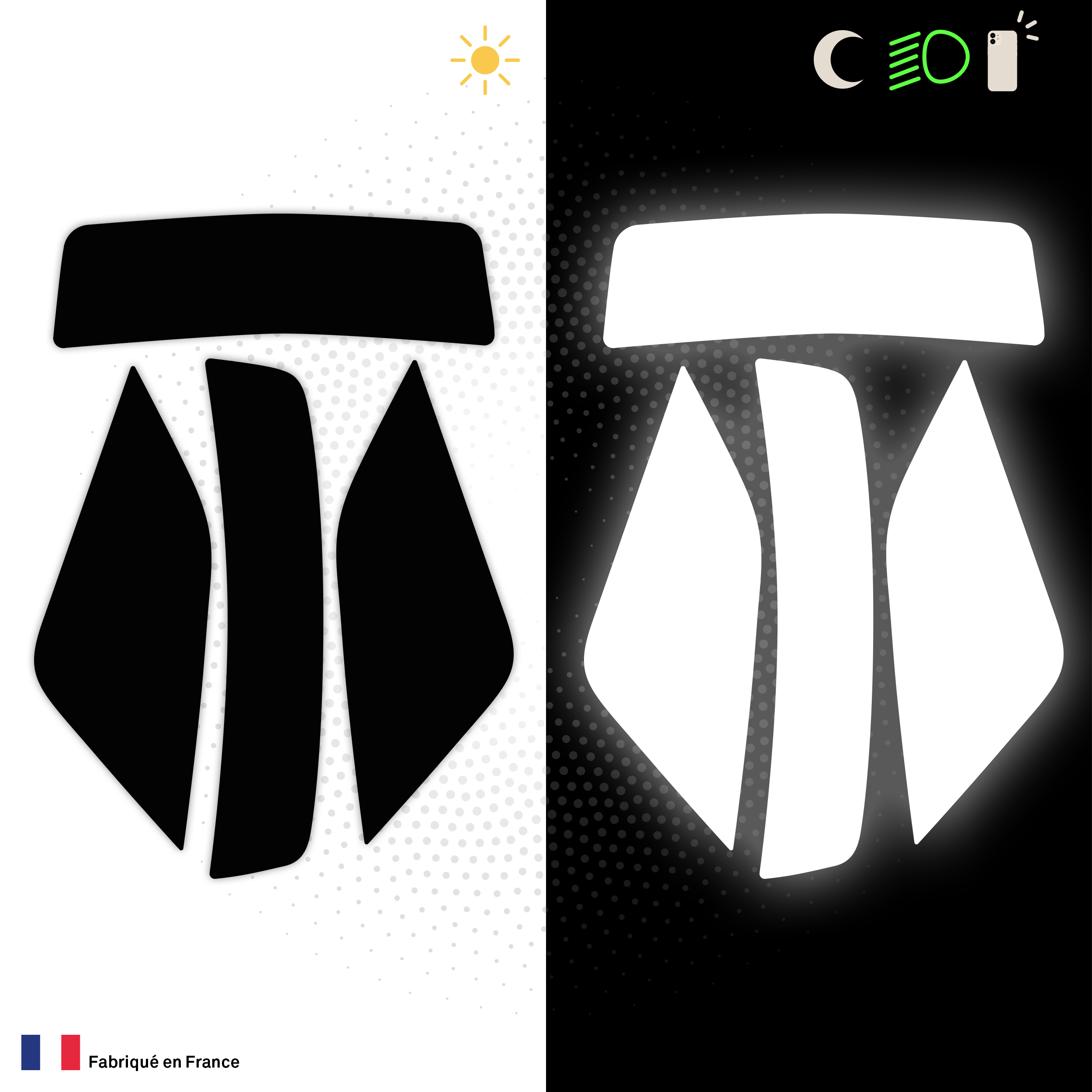 Kit Spécial Stickers Autocollants Réfléchissants pour casque Moto Arai SZR