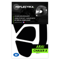 Kit Spécial Stickers Autocollants Réfléchissants pour casque Moto Arai Chaster X