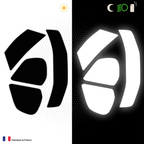 Kit Spécial Stickers Autocollants Réfléchissants pour casque Moto Arai Chaster X